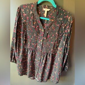Matilda Jane brown blouse, size L